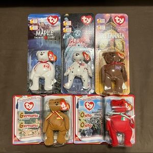 Ty Beanie Babies International Bears - Special Edition McDonalds Happy Meal